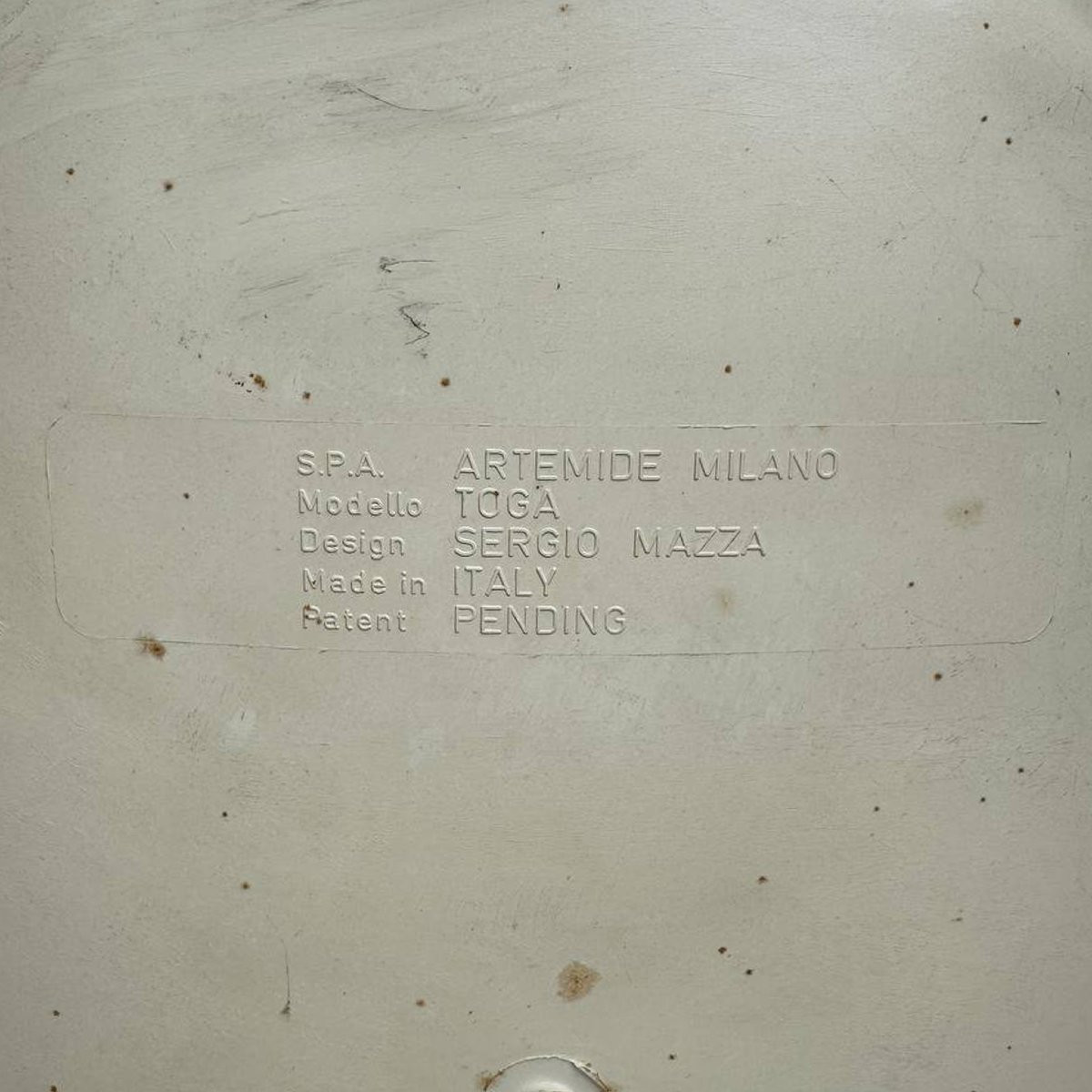 Set di due sedie "Toga" disegnate da Sergio Mazza per Artemide in stile Space Age-photo-2
