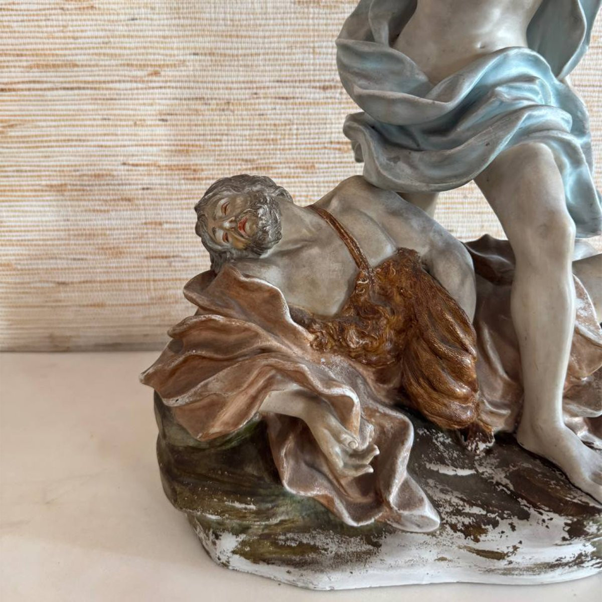 Importante gruppo in porcellana di Capodimonte raffigurante Mercurio e Argo-photo-3
