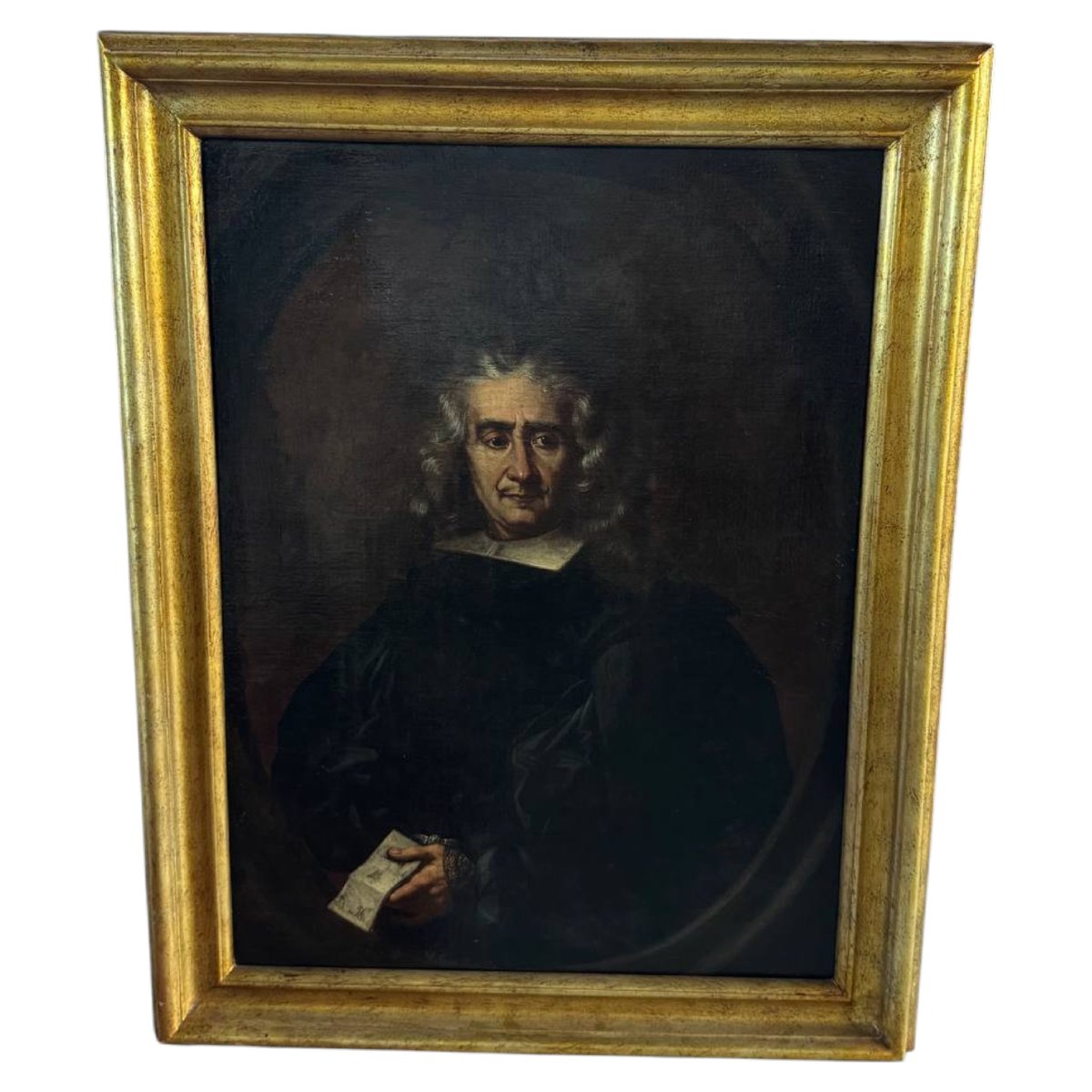 Ritratto di Nobiluomo Borbonico – Olio su Tela, XVIII Secolo-photo-4