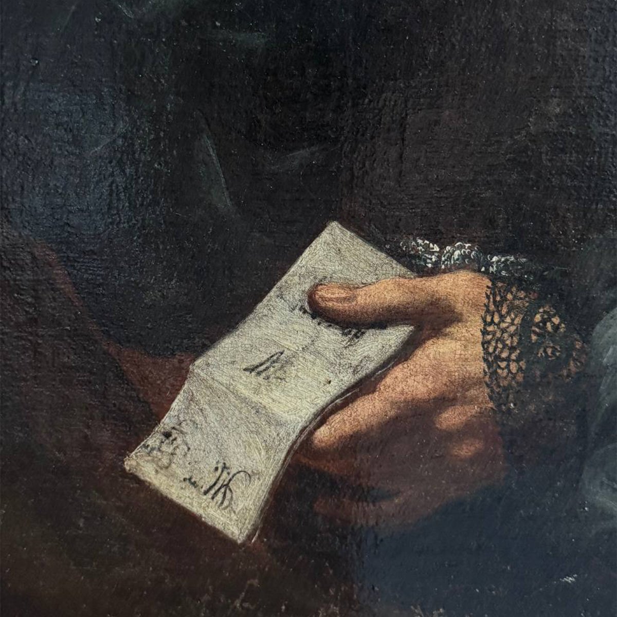 Ritratto di Nobiluomo Borbonico – Olio su Tela, XVIII Secolo-photo-2