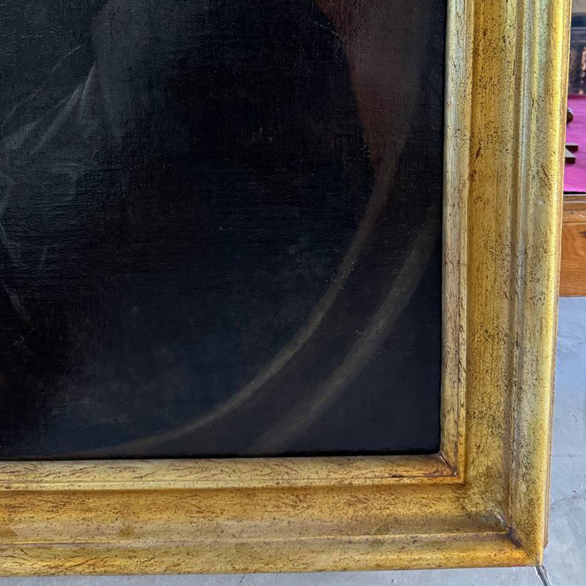 Ritratto di Nobiluomo Borbonico – Olio su Tela, XVIII Secolo-photo-3