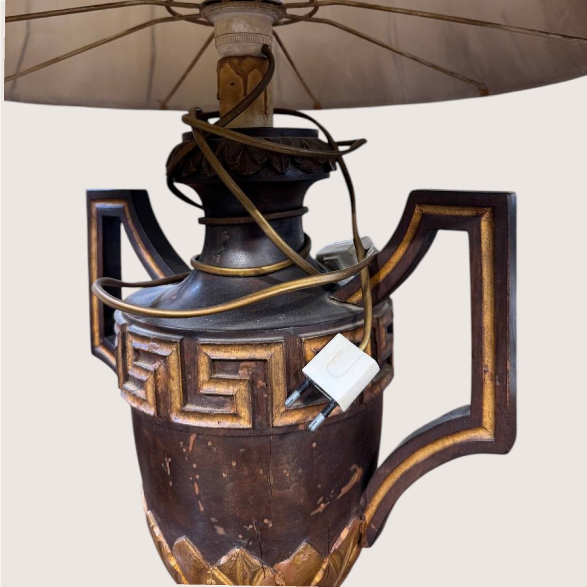 Coppia di lampade da tavolo in stile Impero, primo quarto del XX secolo-photo-1