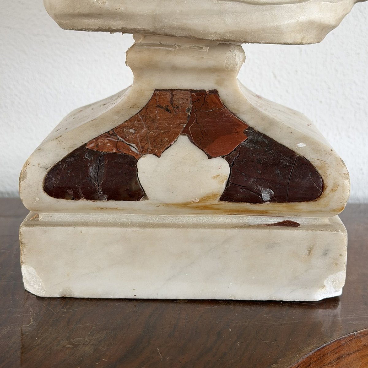 Busto in marmo di Carrara raffigurante Lord Byron, fine XVIII sec.-photo-4
