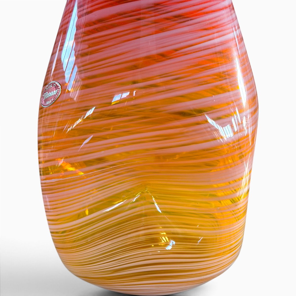 Vaso in vetro di Murano degli anni '70-photo-4
