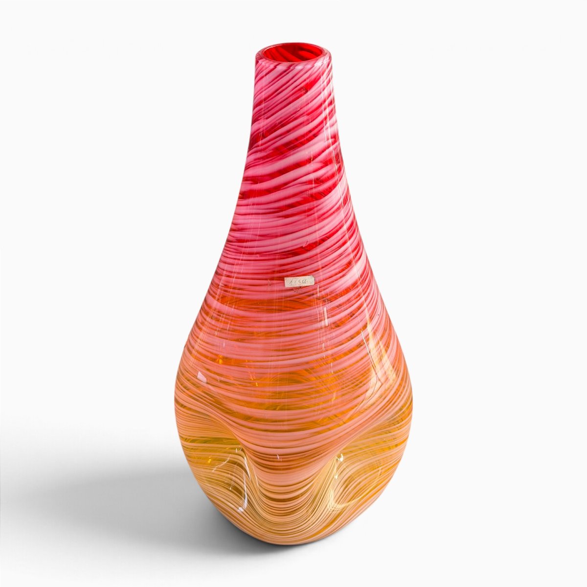 Vaso in vetro di Murano degli anni '70