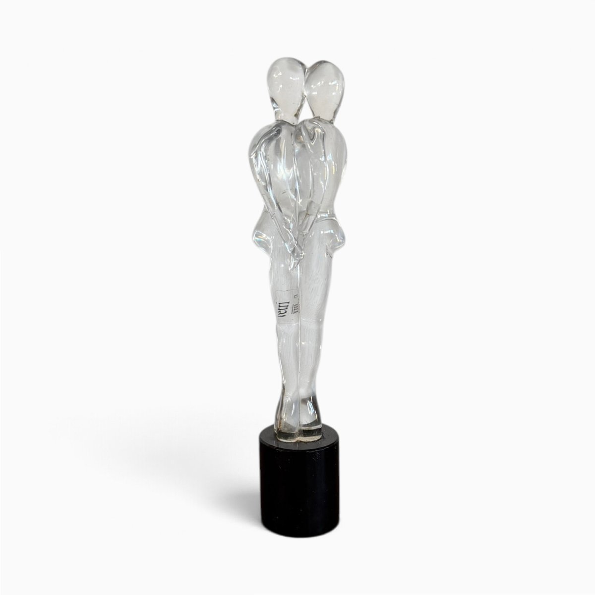 Renato Anatra  "I due amanti", scultura in vetro di Murano, anni '80-photo-1