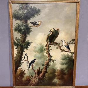 Antico Dipinto Naturalistico XIX secolo