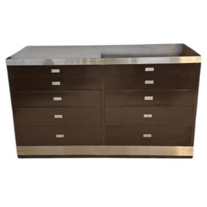 Cassettiera di design italiano degli anni '70 firmata Willy Rizzo