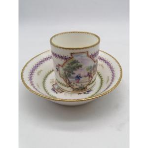 Sèvres Porcelain Cup - Vieillard - XVIIIth