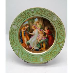 Porcelain Plate Mythological Scene - Vienna