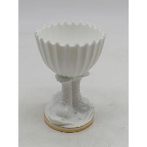 Egg Cup With Sèvres Dolphins In Porcelain And Biscuit - 1907