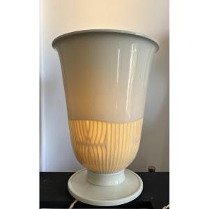 Sèvres Porcelain Lamp, Gauvenet, 1940