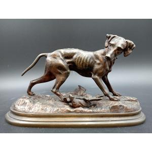 Bronze Hunting Dog J. Moigniez
