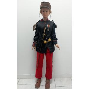 Child Mannequin In Uniform Of The 4th Ri Of The Third Republic