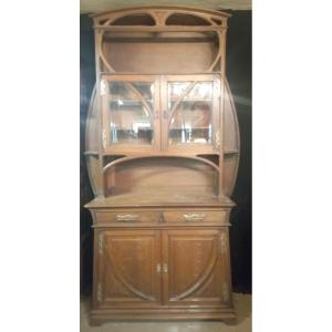 Two-piece "art Nouveau" Sideboard From The Nancy School