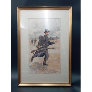 Military Gouaches By Maurice Romberg