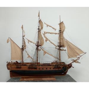 Model Of The Frigate "la Boussole"