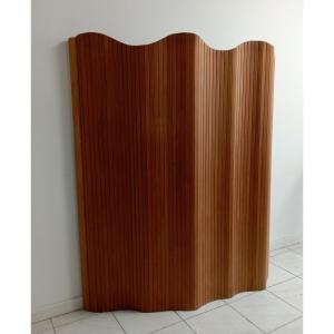 Hinged Screen In Pitch Pine, Baumann Style