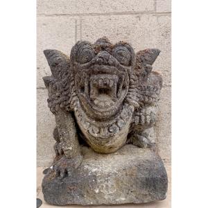 Stone Lion Statue From Bali
