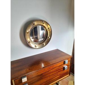 Round Brass Mirror, Modernist