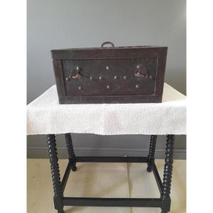 Iron Cannonball Box, 19th Century