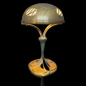 Leleu Art Nouveau Lamp