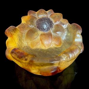 "blue Lotus" Ashtray By Gabriel Argy Rousseau