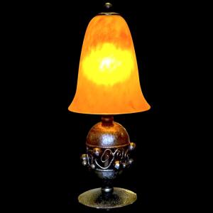 Art Deco Table Lamp By Daum And Edgar Brandt