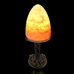 Marmoréen Glass Lamp By Muller Frères