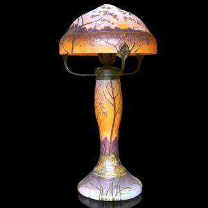 Large Art Nouveau Legras Lamp