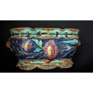 Cache Pot En Barbotine.