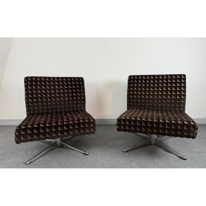 Pair Of Designer Armchairs _ 60s