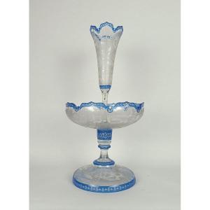 Bohemian Glass Centerpiece _ 19th Century