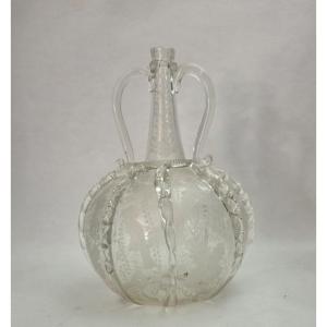 18th Century Dutch Blown Glass Carafe