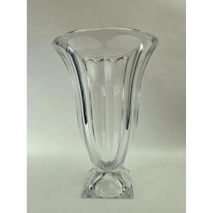 Very Large Bohemian Crystal Vase