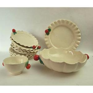 Earthenware Strawberry Service