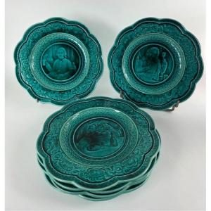 Earthenware Dessert Plate Series _ 19th Century