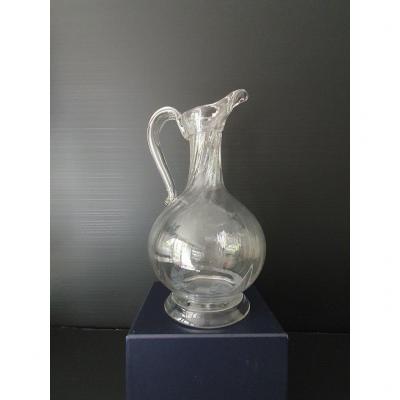 Cruche Normande en verre époque XVIIIème