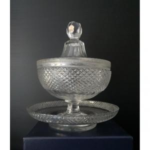 Saint Louis Cut Crystal Drageoir