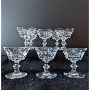 Eight Champagne Glasses Caton De Saint Louis