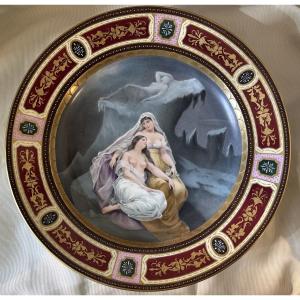 Large Vienna Porcelain Dish "the North Pole" Ref: Pp 263