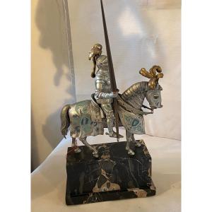 Vienna Bronze Knight With Triple Patina. Ref: 116