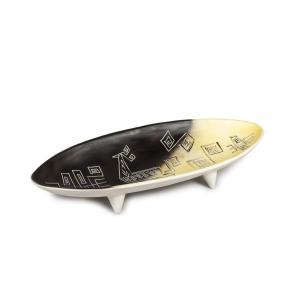 Masterpiece Of 1950's Ceramic Signed Helene Ugo At Vallauris