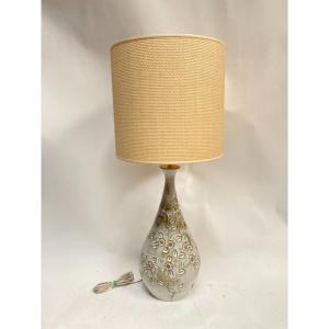 Studio Pottery Ceramic Lamp From Vallauris
