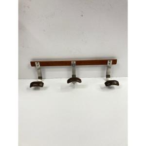 Leather Coat Rack By Jacques Adnet