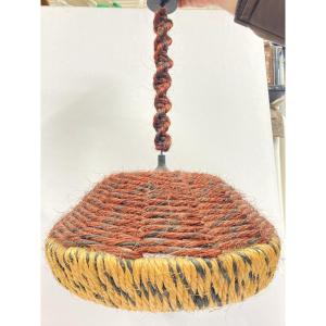 Pair Of Work Rope Chandeliers 1970