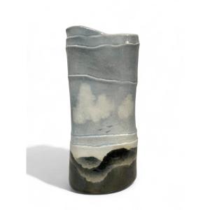 Large Virebent Porcelain Vase