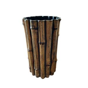 Large Bamboo Vase By Pol Chambost