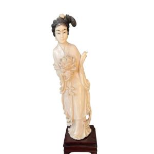 Sculpture Of A Young Chinese Woman Circa 1900