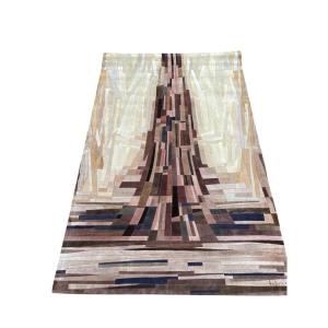 Leather Marquetry Tapestry By Fabrice